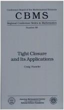 Cover for Tight closure and its applications