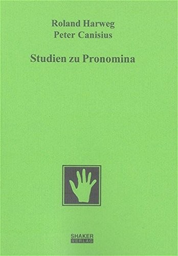 Cover for Studien zu Pronomina