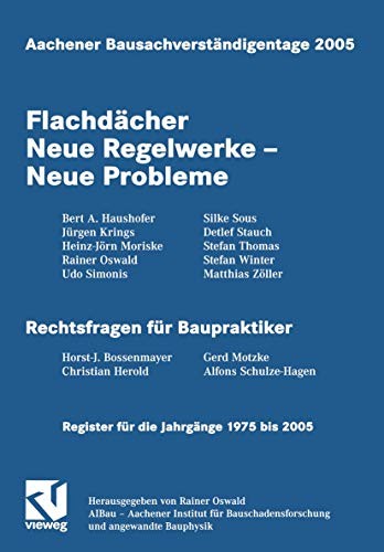 Cover for Aachener Bausachverständigentage 2005