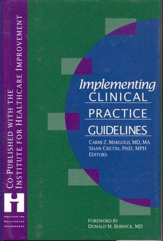 Cover for Implementing clinical practice guidelines