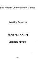 Cover for Federal court