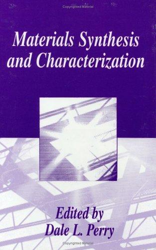Cover for Materials synthesis and characterization