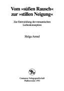 Cover for Vom "süssen Rausch" zur "stillen Neigung"