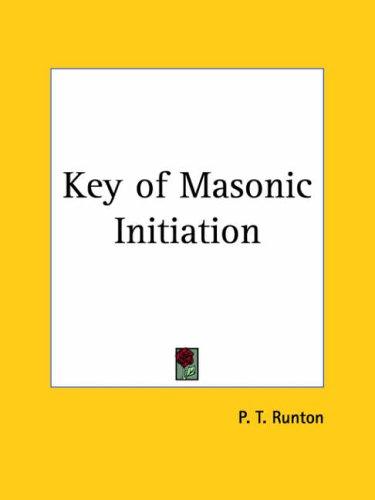 Cover for Key of Masonic Initiation