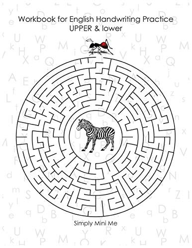 Cover for Workbook for English Handwriting Practice - UPPER & lower