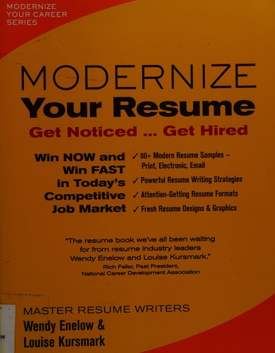 Cover for Modernize your resume
