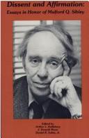 Cover for Dissent and Affirmation