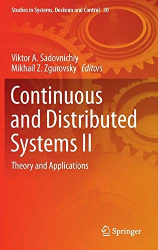 Cover for Continuous and Distributed Systems II