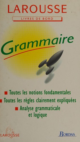 Cover for Grammaire
