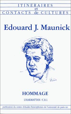 Cover for Edouard J. Maunick