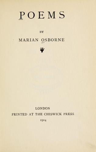 Cover for Poems