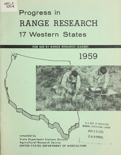 Cover for Progress in range research, 17 Western States