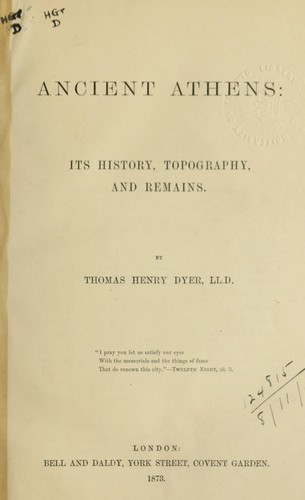 Cover for Ancient Athens