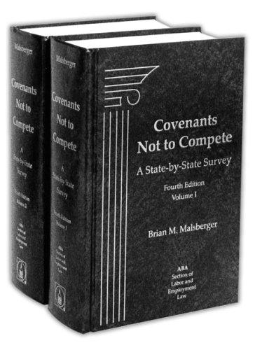 Cover for Covenants not to compete
