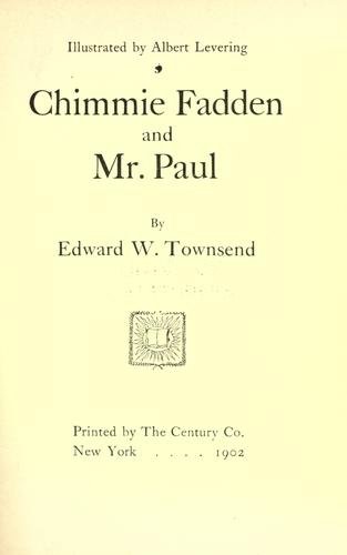 Cover for Chimmie Fadden and Mr. Paul