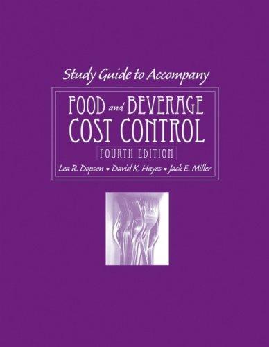 Cover for Food and Beverage Cost Control Study Guide
