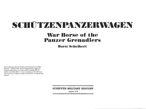 Cover for Schutzenpanzerwagen