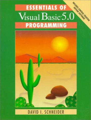 Cover for Essentials of Visual Basic 5.0 programming