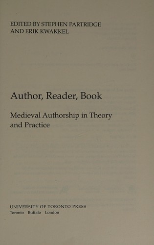 Cover for Author, Reader, Book