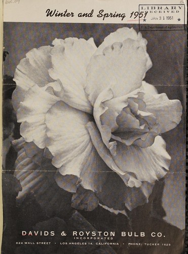 Cover for Winter and spring 1951