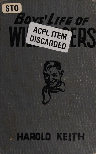 Cover for Boys' life of Will Rogers