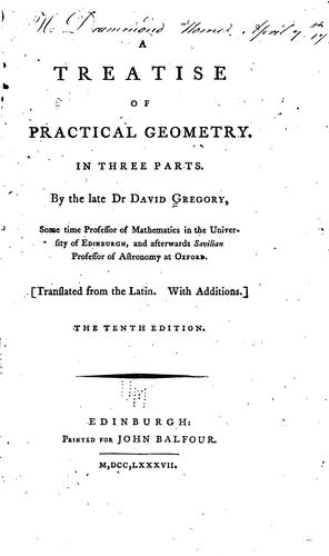 Cover for A treatise of practical geometry.