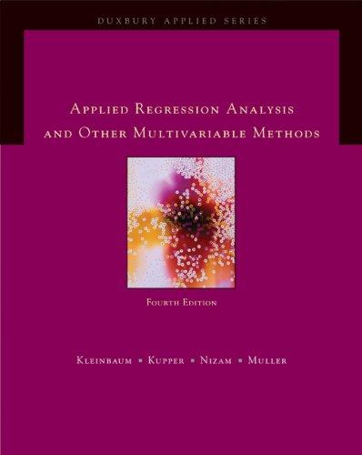 Cover for Applied Regression Analysis and Multivariable Methods (Duxbury Applied)