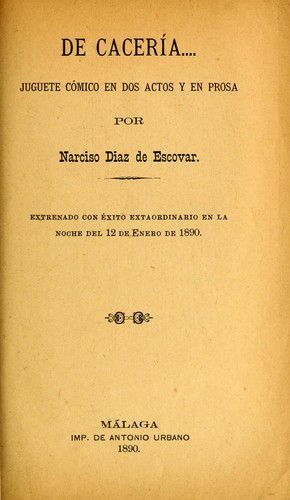 Cover for De cacería--