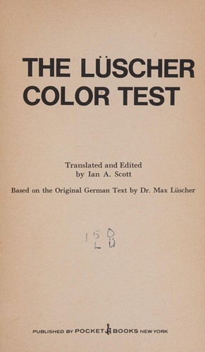 Cover for The Lüscher Color Test