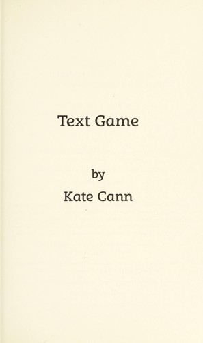 Cover for Text game