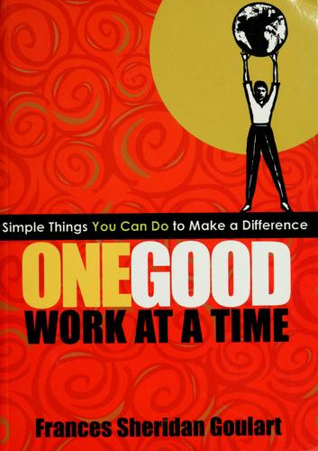 Cover for One good work at a time