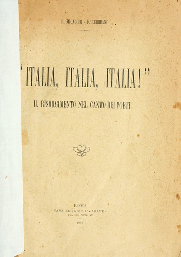 Cover for "Italia, Italia, Italia!"