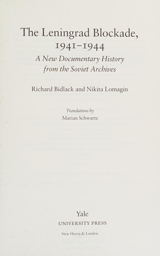 Cover for The Siege of Leningrad (Annals of Communism Series)