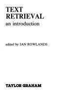 Cover for Text retrieval