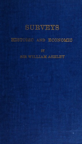 Cover for Surveys, historic and economic.