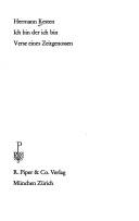 Cover for Ich bin der ich bin