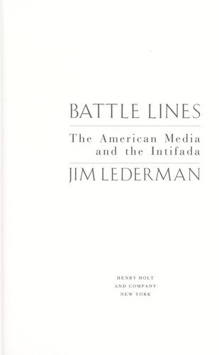Cover for Battle lines
