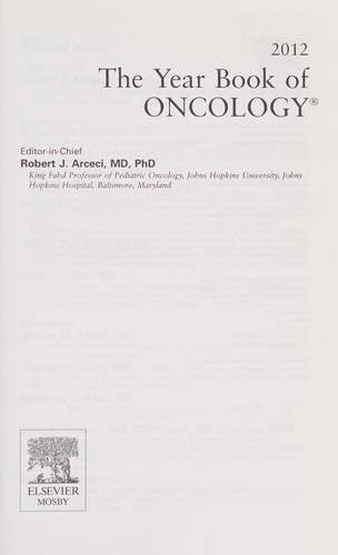 Cover for Year Book of Oncology 2012