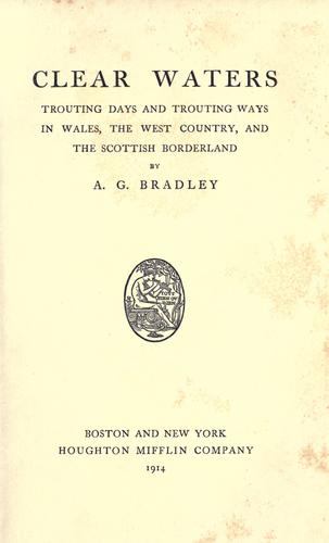 Cover for Clear waters