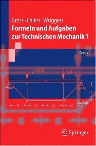 Cover for Formeln und Aufgaben zur Technischen Mechanik 1