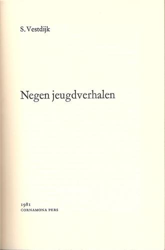 Cover for Negen jeugdverhalen