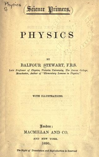 Cover for Physics.