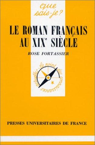 Cover for Le Roman Francais Au Xix Siecle
