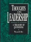 Cover for Thoughts on leadership