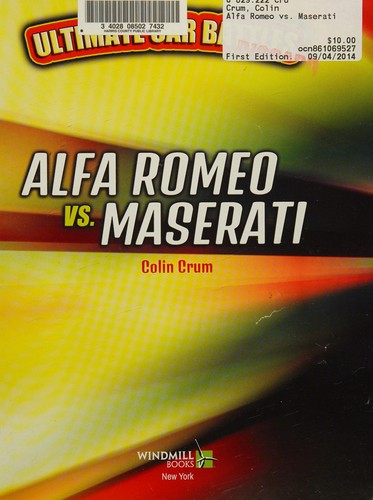 Cover for Alfa Romeo vs. Maserati