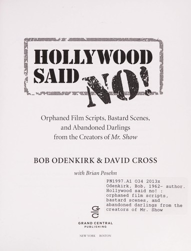Cover for Hollywood said no!