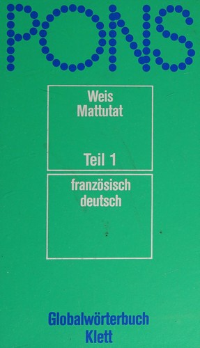 Cover for Pons Globalwörterbuch.