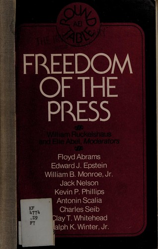 Cover for Freedom of the press