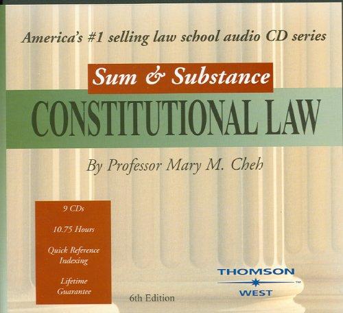 Cover for Sum & Substance Audio on Constitutional Law