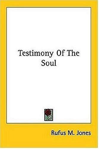 Cover for Testimony Of The Soul